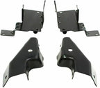 14-Piece Front Bumper Kit: Chrome Bumper, Grille, Upper Cover, Textured Lower Valance, Brackets, Headlights & Fog Lamps (Left & Right) for 2003-2007 Chevrolet Silverado 2500 HD & 2003-2007 Silverado 3500