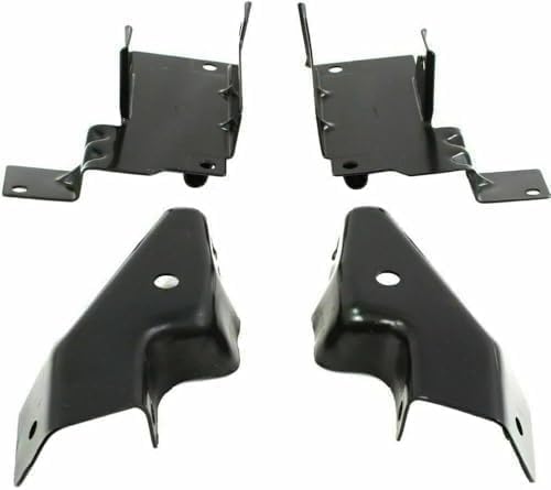 14-Piece Front Bumper Kit: Chrome Bumper, Grille, Upper Cover, Textured Lower Valance, Brackets, Headlights & Fog Lamps (Left & Right) for 2003-2007 Chevrolet Silverado 2500 HD & 2003-2007 Silverado 3500