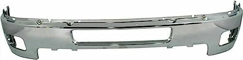 4-Piece Front Bumper Kit: Bumper, Chrome Upper Cover, Lower Valance Air Deflector & Textured Extension for 2011-2014 Chevrolet Silverado 2500 HD & 2011-2014 Silverado 3500 HD