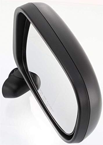 Passenger Side Mirror, Power Adjust, Manual Folding, Non-Heated, Textured Black, No Signal Light, No Memory, No Puddle Light, No Auto-Dimming, No Blind Spot Feature For 1991-1997 Toyota Previa