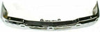 4-Piece Front Bumper Kit: Chrome Bumper Steel, Upper Cover, Lower Valance & Textured Extension for 2002-2006 Chevrolet Avalanche 1500, 2003-2007 Silverado 1500 & More