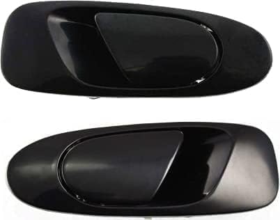 Set of 2 Rear Exterior Door Handle Textured Left Driver & Right Passenger Side for 1992-1995 Honda Civic