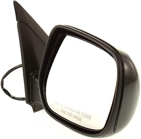 Driver Side Mirror, Power Adjust, Manual Folding, Non-Heated, Paintable, No Signal Light, No Memory, No Puddle Light, No Auto-Dimming, No Blind Spot Feature For 2009-2013 Toyota Matrix / 2009-2010 Pontiac Vibe