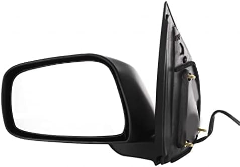 Front Power Mirror Manual Folding Non-heated Textured Plastic Left Driver Side for 2005-2021 Nissan Frontier, 2005-2012 Pathfinder & More