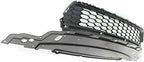 2-Piece Front Grille Kit: Textured Lower Grille & Chrome Bumper Molding for 2013-2015 Honda Accord