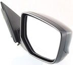 Front Power Mirror Manual Folding Heated Primed without Signal Light Right Passenger Side for 2008-2012 Honda Accord