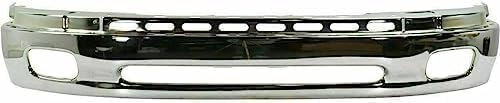 5-Piece Front Bumper Kit: Chrome Bumper Steel, Upper Cover & Lower Valance Brackets (Left & Right) for 2000-2006 Toyota Tundra