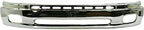 5-Piece Front Bumper Kit: Chrome Bumper Steel, Upper Cover & Lower Valance Brackets (Left & Right) for 2000-2006 Toyota Tundra