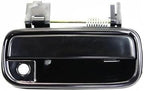 Set of 2 Front Exterior Door Handle Smooth Black Right Passenger & Left Driver Side, with Key Hole for 1999-2002 Toyota 4Runner