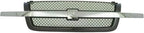 14-Piece Front Bumper Kit: Chrome Bumper, Grille, Upper Cover, Textured Lower Valance, Brackets, Headlights & Fog Lamps (Left & Right) for 2003-2007 Chevrolet Silverado 2500 HD & 2003-2007 Silverado 3500