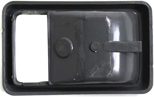 Set of 2 Front Inside Door Handle Cases Gray Plastic Right Passenger & Left Driver Side for 1984-1989 Toyota Pickup, 1984-1987 Corolla & More