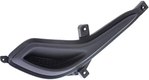 Set of 2 Front Fog Light Cover Dark Gray Plastic for 2012-2017 Hyundai Accent