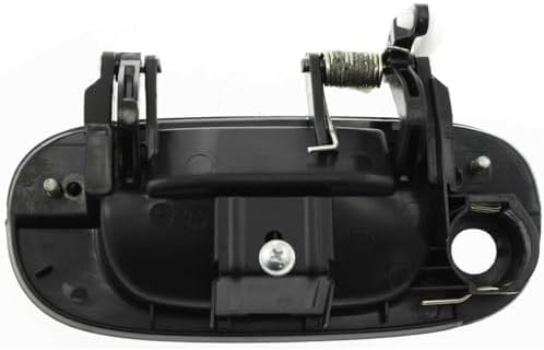 Set of 2 Front Exterior Door Handle Smooth Black with Keyhole Right & Left Side for 1994-2001 Dodge Ram 1500, 1994-2002 Ram 2500 & More