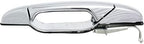 Rear Exterior Door Handle Chrome Right Passenger Side, without Key Hole for 2007-2013 Cadillac Escalade, 2007-2013 GMC Sierra 1500 & More