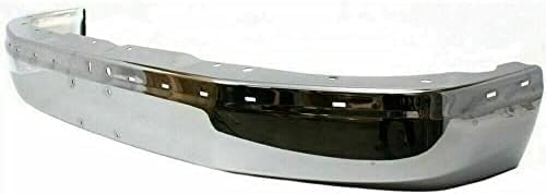 4-Piece Front Bumper Kit: Bumper Steel, Textured Upper Cover & Bracket (Left & Right) for 2003-2014 GMC Savana 1500, 2003-2023 Savana 2500 & More