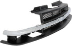 Front Grille Primed Mesh Insert with Chrome Center Bar Plastic for 1998-2004 Chevrolet S10 & 1998-2004 Blazer