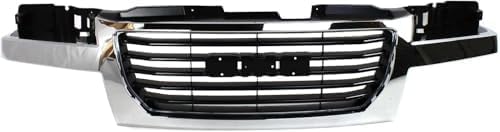 Front Grille Chrome Shell/black Insert, Chrome Shell with Black Insert for 2004-2012 GMC Canyon