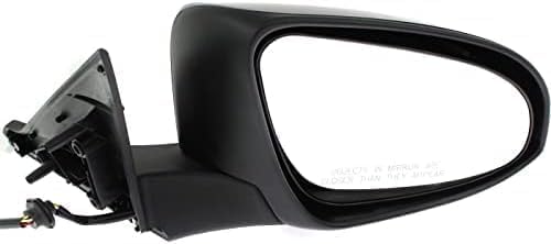 Set of 2 Front Power Mirror Manual Folding Heated Primed Plastic Right Passenger & Left Driver Side for 2016-2017 Toyota Camry