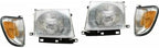 13-Piece Front Bumper Cover Kit: Bumper Cover, Reinforcement, Grille, Headlight Filler, Brackets, End Trims & Corner & Head Lights (Left & Right) for 1998-2000 Toyota Tacoma