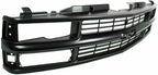 9-Piece Front Grille Kit: Primed Grille Shell and Insert Plastic, Signals & Headlights & Reflector and Marker Lamps (Left & Right) for 1994-1999 Chevrolet C1500, 1994-2000 C2500 & More