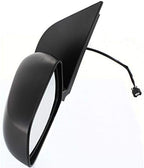 Front Power Mirror Manual Folding Non-heated Textured Plastic Left Driver Side for 2005-2021 Nissan Frontier, 2005-2012 Pathfinder & More