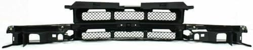 5-Piece Front Grille Kit: Primed Grille with Chrome Center Bar, Signal Lamp & Head Lights (Left & Right) for 1998-2004 Chevrolet S10 & 1998-2004 Blazer