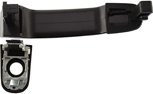 Front Exterior Door Handle Smooth Black with Keyhole Left Side for 2004-2008 Chevrolet Malibu, 2006-2011 HHR & More