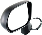 Front Power Mirror Manual Folding Heated Primed Left Driver Side for 2006-2011 Honda Civic