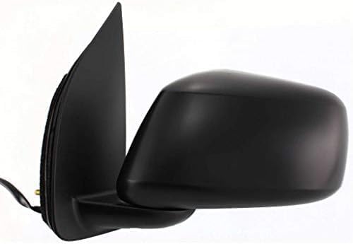 Front Power Mirror Manual Folding Non-heated Textured Plastic Left Driver Side for 2005-2021 Nissan Frontier, 2005-2012 Pathfinder & More