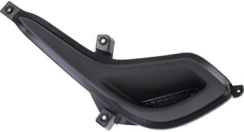 Set of 2 Front Fog Light Cover Dark Gray Plastic for 2012-2017 Hyundai Accent