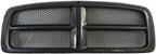 Front Honeycomb Grille Black Paint to Match, Black Shell With Primed Insert for 2002-2005 Dodge Ram 1500, 2003-2005 Ram 2500 & More