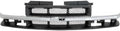 Front Grille Primed Mesh Insert with Chrome Center Bar Plastic for 1998-2004 Chevrolet S10 & 1998-2004 Blazer