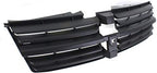 Front Grille Textured Dark Gray Shell and Insert Plastic for 2008-2010 Dodge Grand Caravan