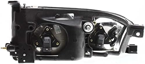 4-Piece Front Headlight Kit: Headlights & Corner Lamps Assembly (Left & Right) for 1992-1994 Toyota Camry