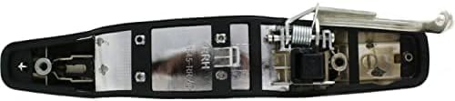 Rear Exterior Door Handle Chrome Right Passenger Side, without Key Hole for 2007-2013 Cadillac Escalade, 2007-2013 GMC Sierra 1500 & More