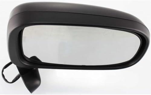 Front Power Mirror Manual Folding Non-heated Textured Plastic Right Passenger Side for 1991-1997 Toyota Previa