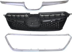 6-Piece Front Bumper Cover Kit: Bumper Cover, Grille, Fog Lamps & Head Lights for 2013-2015 Subaru XV Crosstrek