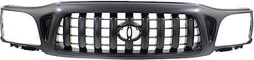 12-Piece Front Bumper Kit: Bumper, Grille, Upper, Valance, Fillers, Headlight & Signal & Corner Lamp (Left & Right) for 2001-2004 Toyota Tacoma