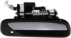 Front Exterior Door Handle Textured with Chrome Lever and Key Hole Plastic Right Passenger Side, with Key Hole for 1993-1998 Toyota T100