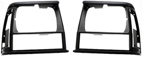 3-Piece Front Grille Kit: Grille & Primed Headlight Door Bezels (Left & Right) for 1991-1996 Jeep Cherokee & 1991-1992 Comanche