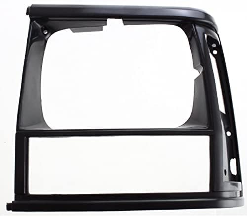 3-Piece Front Grille Kit: Grille & Primed Headlight Door Bezels (Left & Right) for 1991-1996 Jeep Cherokee & 1991-1992 Comanche