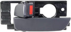 Front Interior Door Handle Gray Plastic Left Driver Side for 2006-2011 Hyundai Accent