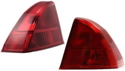 Set of 2 Tail Light Outer Assembly Plastic Left Driver & Right Passenger Side for 2001-2002 Honda Civic & 2001-2003 Acura EL