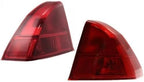Set of 2 Tail Light Outer Assembly Plastic Left Driver & Right Passenger Side for 2001-2002 Honda Civic & 2001-2003 Acura EL