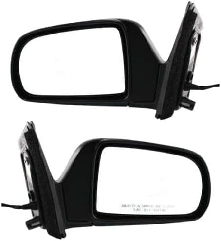 Set of 2 Front Power Mirror Manual Fold Non-heated Primed Right Passenger & Left Driver Side for 1998-2003 Toyota Sienna