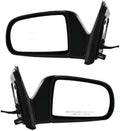 Set of 2 Front Power Mirror Manual Fold Non-heated Primed Right Passenger & Left Driver Side for 1998-2003 Toyota Sienna