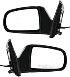 Set of 2 Front Power Mirror Manual Fold Non-heated Primed Right Passenger & Left Driver Side for 1998-2003 Toyota Sienna