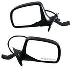 Set of 2 Front Power Mirror Manual Folding Non-heated Paddle Style Chrome Right Passenger & Left Driver Side for 1992-1997 Ford F-250, 1992-1996 Bronco & More
