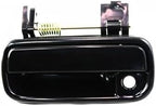Set of 2 Front Exterior Door Handle Smooth Black Right Passenger & Left Driver Side, with Key Hole for 1999-2002 Toyota 4Runner