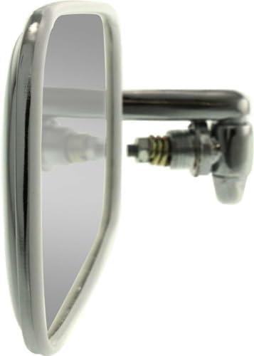 Driver and Passenger Side Mirrors, Manual Adjust, Non-Folding, Non-Heated, Chrome, No Signal Light, No Memory, No Puddle Light, No Auto-Dimming, No Blind Spot Feature, Sedan For 1968-1977 Volkswagen Beetle